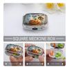 Cute Ghost Pumpkin LanternMetal Pill Box 3-Compartment Portable Medication Boxs Compact Pill Case for Travel Vitamins Pill Organizer Daily Medication Storage Box view 4