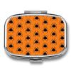 Black Spider PatternMetal Pill Box 3-Compartment Portable Medication Boxs Compact Pill Case for Travel Vitamins Pill Organizer Daily Medication Storage Box view 1