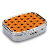 Black Spider PatternMetal Pill Box 3-Compartment Portable Medication Boxs Compact Pill Case for Travel Vitamins Pill Organizer Daily Medication Storage Box view 3