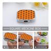 Black Spider PatternMetal Pill Box 3-Compartment Portable Medication Boxs Compact Pill Case for Travel Vitamins Pill Organizer Daily Medication Storage Box view 4
