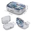 Polar Bear IceMetal Pill Box 3-Compartment Portable Medication Boxs Compact Pill Case for Travel Vitamins Pill Organizer Daily Medication Storage Box view 2