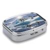 Polar Bear IceMetal Pill Box 3-Compartment Portable Medication Boxs Compact Pill Case for Travel Vitamins Pill Organizer Daily Medication Storage Box view 3