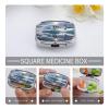 Polar Bear IceMetal Pill Box 3-Compartment Portable Medication Boxs Compact Pill Case for Travel Vitamins Pill Organizer Daily Medication Storage Box view 4