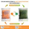 Hagfeg Color-Indicating Silica Gel Desiccant Packets 5 Gram (55 Pack) Food-Grade Premium Moisture Absorber, Re-Activatable Desiccant for Food Storage, Seeds, Electronics, and 3D Printing Supplies. view 3