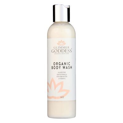 GLIMMER GODDESS Organic Moisturizing Body Wash - Unscented 8 oz.