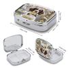Cute Springer SpanielMetal Pill Box 3-Compartment Portable Medication Boxs Compact Pill Case for Travel Vitamins Pill Organizer Daily Medication Storage Box view 2