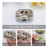 Cute Springer SpanielMetal Pill Box 3-Compartment Portable Medication Boxs Compact Pill Case for Travel Vitamins Pill Organizer Daily Medication Storage Box view 4