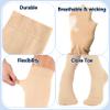 +MD 2 Pairs 15-20 mmHg Medical Compression Socks for Men/Women, Lightweight Opaque Knee High Support StockingsBeige,S view 3