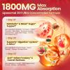 14-in-1 Berberine with Ceylon Cinnamon Supplement Liquid Drops, 1800mg + 30:1 Liposomal Tech with Cayenne Pepper Soursop Chromium Bitter Melon Turmeric Moringa Gymnema Glucomannan, GLP Support 4Bottle view 4