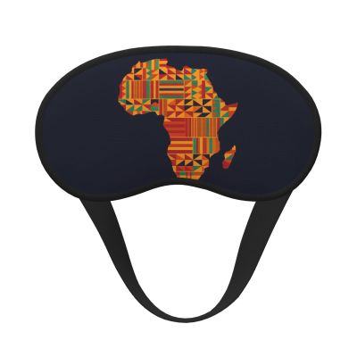 African Textile Patterns Print Washable Eye Mask for Travel Nap Comfort Face Cover Home Hotel Airplane Camping