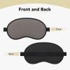 Romantic Paris Eiffel Tower Bycicle Print Washable Eye Mask for Travel Nap Comfort Face Cover Home Hotel Airplane Camping view 2