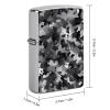 Flip-Top Metal Lighter Case for Outdoor, Windproof Lighters Shell Box for Man, Black White Gray Camouflage Lighters Cover Shell for Protect Lighter, Dad Husband Gift Collect view 2
