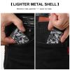 Flip-Top Metal Lighter Case for Outdoor, Windproof Lighters Shell Box for Man, Black White Gray Camouflage Lighters Cover Shell for Protect Lighter, Dad Husband Gift Collect view 3