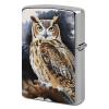 Flip-Top Metal Lighter Case for Outdoor, Windproof Lighters Shell Box for Man, Owl Lighters Cover Shell for Protect Lighter, Gift view 1