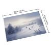 Winter Skiing Door Mat,Super Absorbent Entryway Rug Non-Slip Backing Kitchen Rug Heavy Duty Welcome Mats Natural Rubber Doormat Easy Clean Low Profile Mats for Decoration view 2