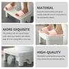 Hemobllo Thicken Plastic Folding Toilet Stool with Anti-Slip Base PP Material Bathroom Footstool for Adults Space-Saving Compact Design Portable White Squat Step for Toilet Use view 3