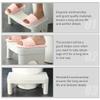 Hemobllo Thicken Plastic Folding Toilet Stool with Anti-Slip Base PP Material Bathroom Footstool for Adults Space-Saving Compact Design Portable White Squat Step for Toilet Use view 4
