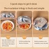 Reusable Aluminum Foil Food Covers, Pop-Up Tin Foil Food Insulation Cover, Fresh-Keeping Insulation Film for Kitchen, Adjustable Universal Fit, High Temperature Resistant, Easy to Clean (50Pcs) view 3