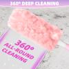 30 Count Duster Refills Compatible with Swiffer Handle, 360 Multi-Surface Duster Refills with 1 Handle, Dusters with 5X Microfibers for Cleaning Home, Furniture, Electronics, Office, Blinds view 2