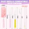 30 Count Duster Refills Compatible with Swiffer Handle, 360 Multi-Surface Duster Refills with 1 Handle, Dusters with 5X Microfibers for Cleaning Home, Furniture, Electronics, Office, Blinds view 4