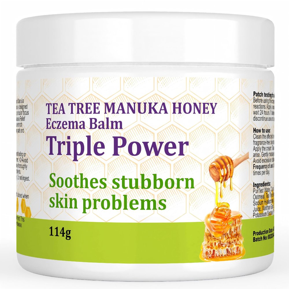 Benolixia Manuka Honey Tea Tree Therapy Cream for Body & Foot Comfort, Dry Skin Relief, Moisturizing and Skin Wellness Support
