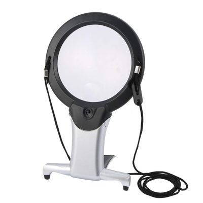 HLLZXYGK 11B-1 LED Suspended Type Desktop Dual- Purpose Magnifier Magnifying Glass