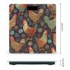 Chicken Print Digital Bathroom Scale for Body Weight Weighing Scale with Backlit LCD Display High Precision Measurements & Measures Weight Up to 180kg view 2