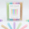 100 Colorful | Cone Rolling Paper with Filling funnels/Mini Scoop/Packing Sticks view 1
