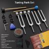 128Hz Tuning Forks for Healing, Professional Medical-Tuning Fork, Essential Yoga and Meditation Accessories, Chakra Sound Therapy Instruments for Chakra Balance, Stress & Sleep, Relaxation view 2