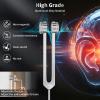 128Hz Tuning Forks for Healing, Professional Medical-Tuning Fork, Essential Yoga and Meditation Accessories, Chakra Sound Therapy Instruments for Chakra Balance, Stress & Sleep, Relaxation view 4