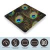 Peacock Feathers Digital Bathroom Scale for Body Weight Weighing Scale with Backlit LCD Display High Precision Measurements & Measures Weight Up to 180kg view 3
