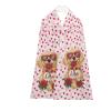 Babrukda Washable Adult Bibs for Women Cute Dog Clothing Protectors with Buttons, Red Rose Printed Unisex Adult Dining Scarf for Senior Eating Valentines Day Dining Clothing Protectors,3 Pack view 1