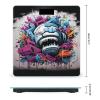 Colorful Graffiti Digital Bathroom Scale for Body Weight Weighing Scale with Backlit LCD Display High Precision Measurements & Measures Weight Up to 180kg view 2