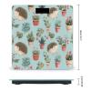Hedgehog Potted Flower Digital Bathroom Scale for Body Weight Weighing Scale with Backlit LCD Display High Precision Measurements & Measures Weight Up to 180kg view 2