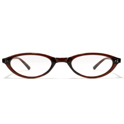 SODQW Foldable Vintage Oval Cat-Eye Blue Light Blocking Glasses for Women Retro Stylish Eyewear for Computer Use