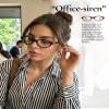 SODQW Foldable Vintage Oval Cat-Eye Blue Light Blocking Glasses for Women Retro Stylish Eyewear for Computer Use view 2