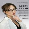 SODQW Foldable Vintage Oval Cat-Eye Blue Light Blocking Glasses for Women Retro Stylish Eyewear for Computer Use view 3
