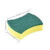 Double Sided Dish Sponge Scrubbers for Kitchen, Yellow and Green, 3.9 x 3.1 Inch, Dishes Pans and Countertops, 7 Pack view 2
