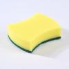 Double Sided Dish Sponge Scrubbers for Kitchen, Yellow and Green, 3.9 x 3.1 Inch, Dishes Pans and Countertops, 7 Pack view 3