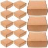 Abaodam 20pcs Kraft Paper Soap Boxes Sturdy Handmade Soap Packaging for Small Business Wrapping Party Favors Chocolates and Craft Storage view 1