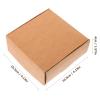 Abaodam 20pcs Kraft Paper Soap Boxes Sturdy Handmade Soap Packaging for Small Business Wrapping Party Favors Chocolates and Craft Storage view 2