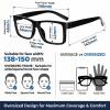 Eyekepper Blue Light Reading Glasses Men Women 1.5, Black 6 Pack view 2
