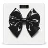 Black Bow Scale for Body Weight Highly Accurate Digital Bathroom Electronic Weighing Machine for People, LCD Display, Large Size, Tempered Glass for Safe Home Use view 1