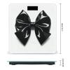 Black Bow Scale for Body Weight Highly Accurate Digital Bathroom Electronic Weighing Machine for People, LCD Display, Large Size, Tempered Glass for Safe Home Use view 2