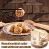 Meatball Machine PET PP 12.5x11cm | Manual Translucent Meatball Maker | Hand-operated Meatbaell Shaper | Easy Kitchen Tool For Forming Even Meatballs Cooking Meal Prep Homemade Recipes And Daily Coo view 3