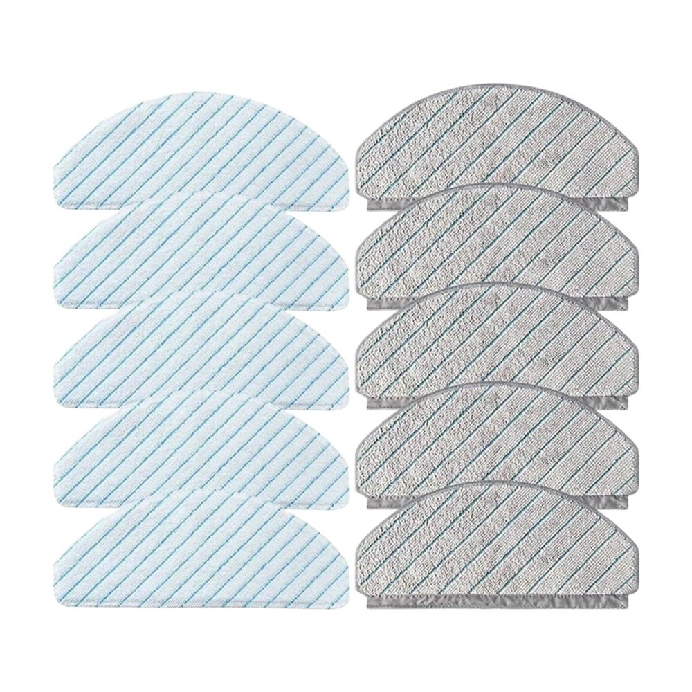 10 Pack Wiping Mop Cloth Pads, Compatible With ECOVACS DEEBOT OZMO T10/T10 Plus Robot Vacuum - Strong Water Absorption | Easy Cleaning | Streak-Free Mopping