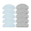 10 Pack Wiping Mop Cloth Pads, Compatible With ECOVACS DEEBOT OZMO T10/T10 Plus Robot Vacuum - Strong Water Absorption | Easy Cleaning | Streak-Free Mopping view 1