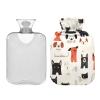 Cartoon Minimalist Dogs Lovely hot Water Bottle with Soft Cover, 2Lwater Bags for Menstrual Cramps,Hand Feet Warmer,bolsas para agua Caliente view 2