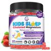 Kids Sleep Gummies, NO Melatonin Sleep Aid Gummies w/ Magnesium Calcium Zinc, Glycine, L-Theanine, GABA, Vitamin D3 K2 B6 Zinc, Chamomile & Lemon Balm for Zzz, Muscle and Immune Support, Non-GMO 1Pack view 1