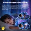 Kids Sleep Gummies, NO Melatonin Sleep Aid Gummies w/ Magnesium Calcium Zinc, Glycine, L-Theanine, GABA, Vitamin D3 K2 B6 Zinc, Chamomile & Lemon Balm for Zzz, Muscle and Immune Support, Non-GMO 1Pack view 3